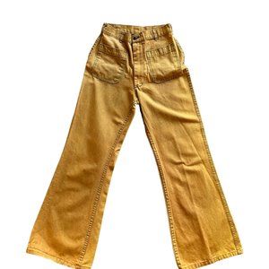 Vintage 70's/80's US Navy Seafarer Pants - gold